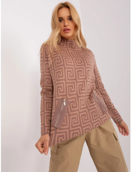 Sweter AT SW model 20742414 jasny brązowy - FPrice
