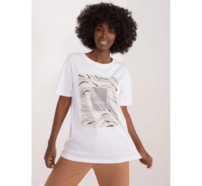 T shirt PM TS model 19529489 biały - FPrice