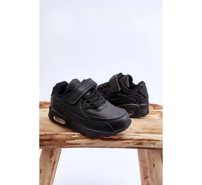 Dětské kožené sportovní boty na platformě černá Lori Dětské kožené sportovní boty na platformě černá Lori