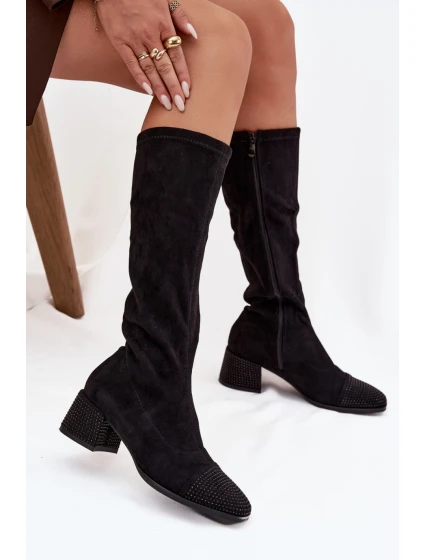 Kozačky na podpatku  model 220220 Step in style