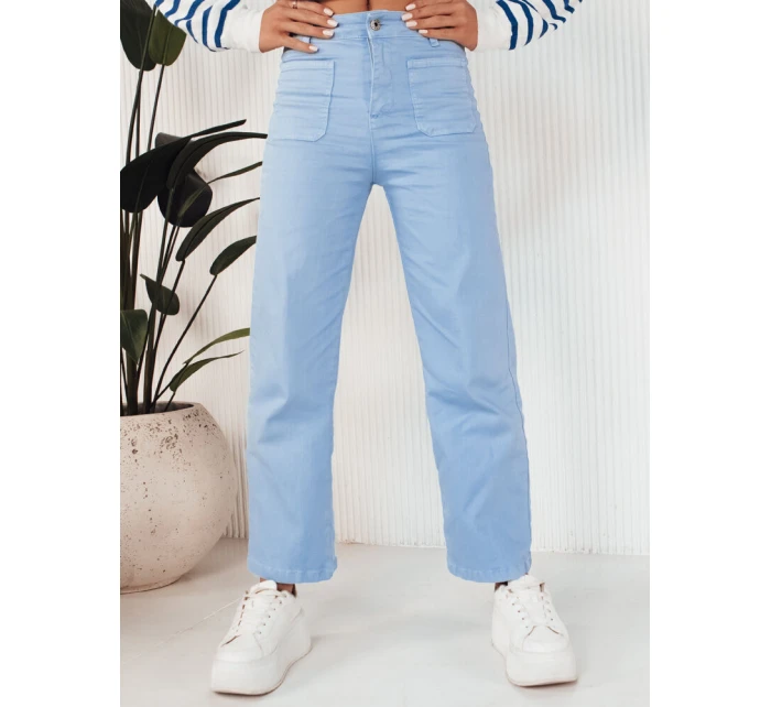 Dámské kalhoty do zvonu FERREL modré FashionStreet UY1952