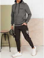 Pánská antracitová mikina s kapucí Dstreet BX5694 Pánská antracitová mikina s kapucí Dstreet BX5694