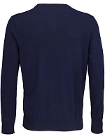Men Pánský svetr s výstřihem do V night blue model 22500678 - NEOBLU