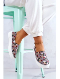 Dámské tenisky nazouvací Memory Foam Big Star model 21577194 šedé - Big Star Shoes