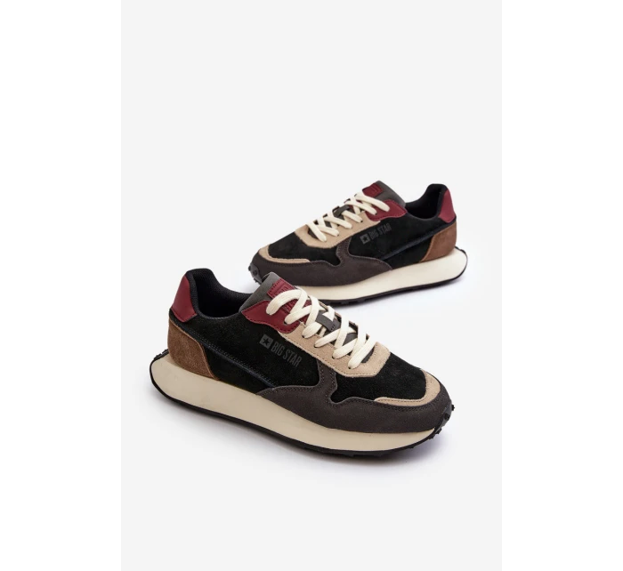 Pánské tenisky s pamětí Memory Foam System Big Star NN174357 Černé Pánské tenisky s pamětí Memory Foam System Big Star NN174357 Černé