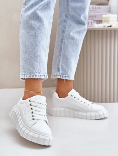 Zateplené Dámské Sneakersy Big Star MM274616 Bílé