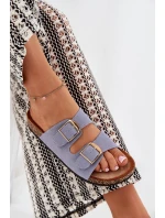 Dámské Pantofle Na Korek Platformě Se Zlatými Přezkami Modré Lisavionea Dámské Pantofle Na Korek Platformě Se Zlatými Přezkami Modré Lisavionea