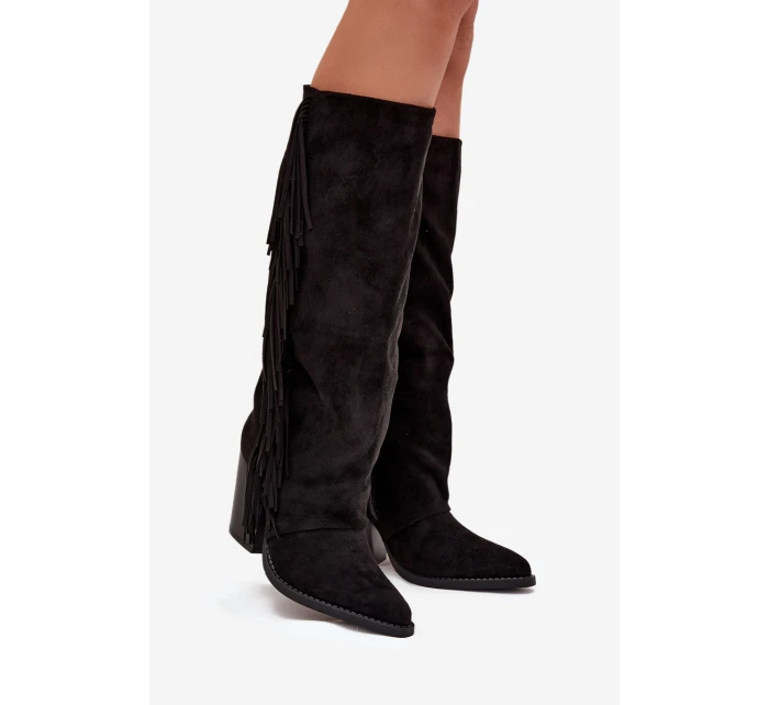 Dámské Boty S Na Podpatku Černé model 21704718 - Boto