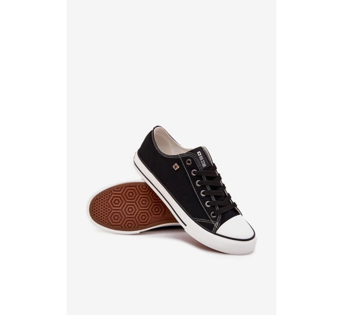 Pánské Nízké Textilní Tenisky Big Star DD174504 Černé