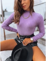 Dámský svetr s rolákem OASIS fialový FashionStreet MY2242