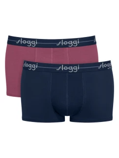 Pánské boxerky Start Hipster C2P box - PURPLE - vínovo-černé M021 - SLOGGI