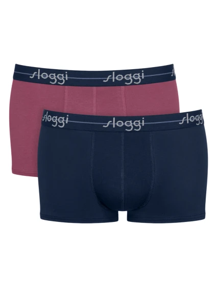 Pánské boxerky Start Hipster C2P box - PURPLE - vínovo-černé M021 - SLOGGI