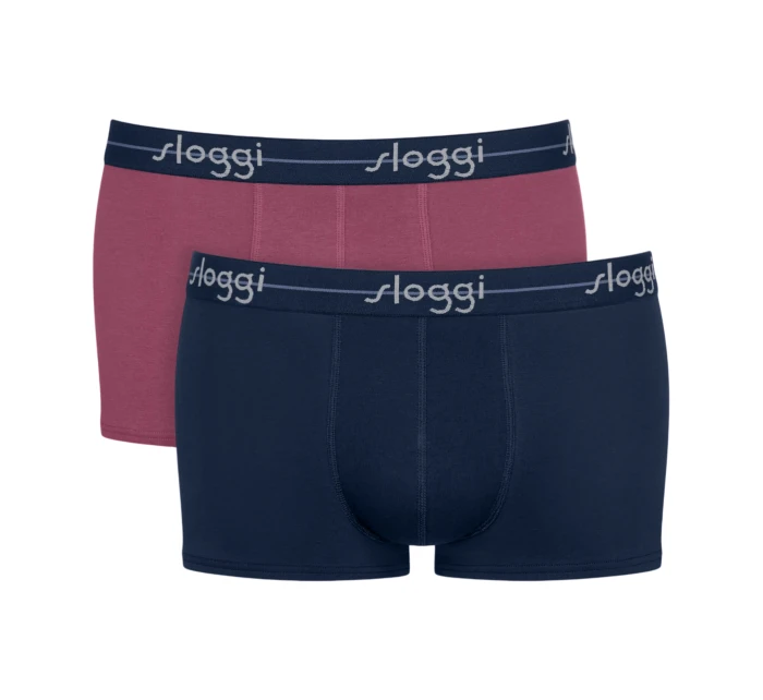 Pánské boxerky Start Hipster C2P box - PURPLE - vínovo-černé M021 - SLOGGI