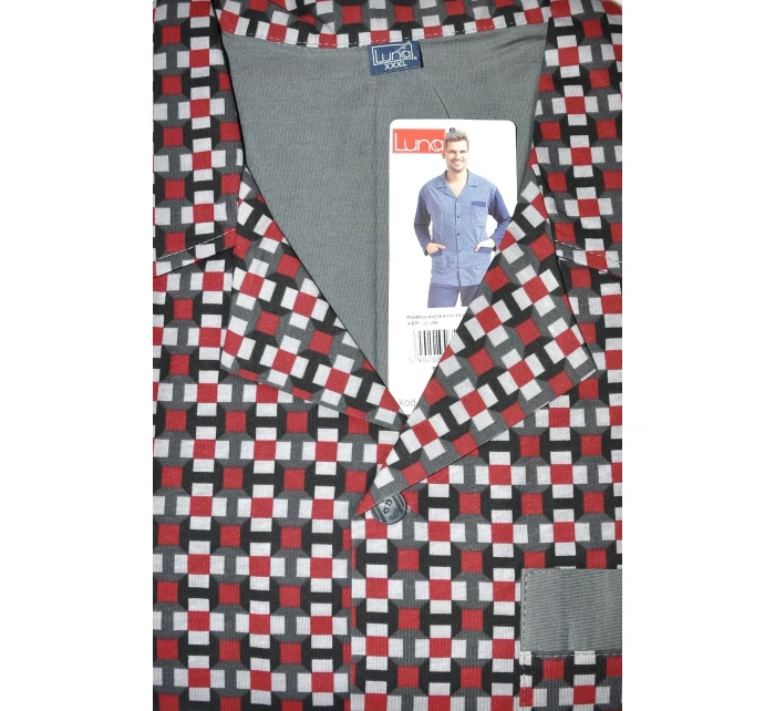 Piżama  dł/r 4XL męska model 20328315 - Luna