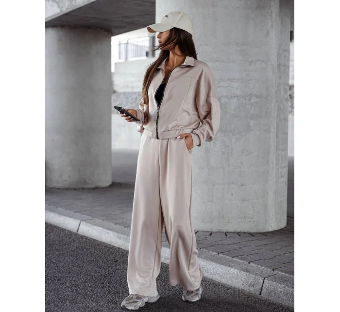 Komplet damski  i bluza ze beżowy model 21470453 - Moon