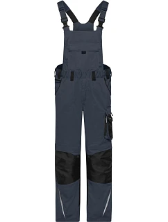 Daiber JN 1833 (94-110) Pracovní kalhoty s laclem - Strong 02.133L carbon/black