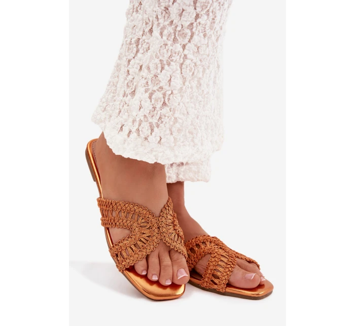 Dámské ploché oranžové pantofle model 22032000 - Boto