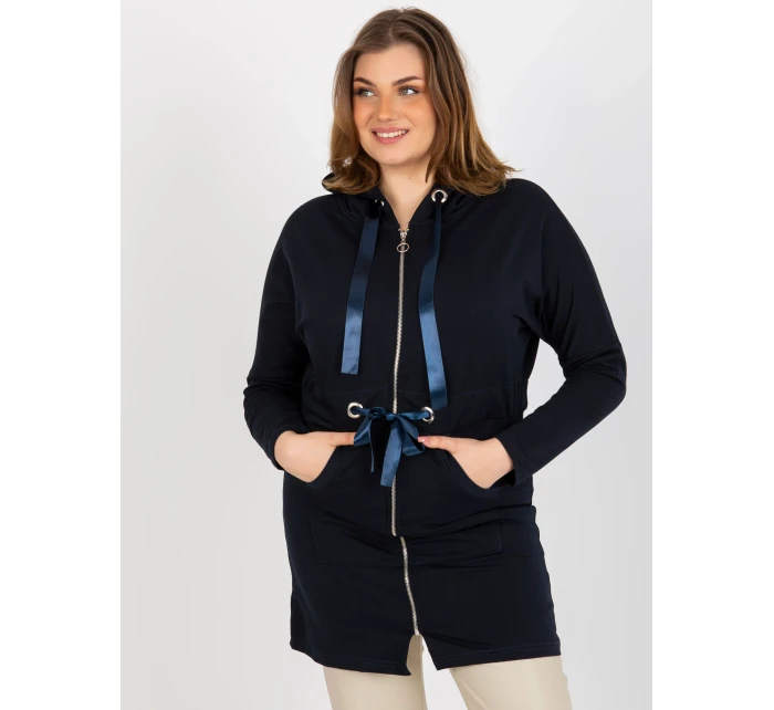 Dámská mikina EM BL HW 20 464.02P tmavě modrá - FPrice Dámská mikina EM BL HW 20 464.02P tmavě modrá - FPrice