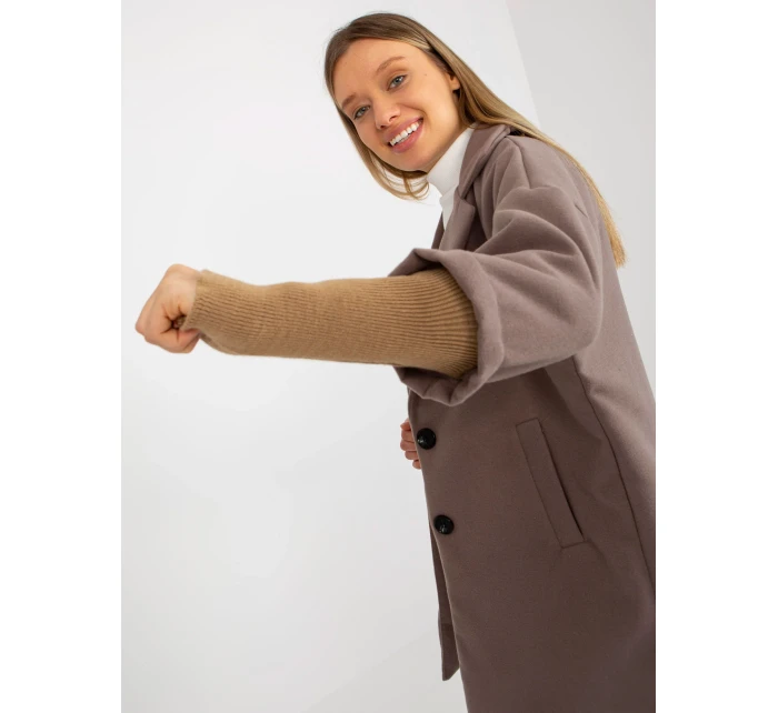 Dámský kabát TW CZ BI 2021799.51 hnědá - FPrice