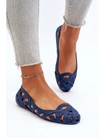 Dámské Gumové Baleríny Boty Navy Blue Salam
