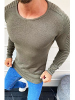 Khaki pánský pulovrový svetr WX1606