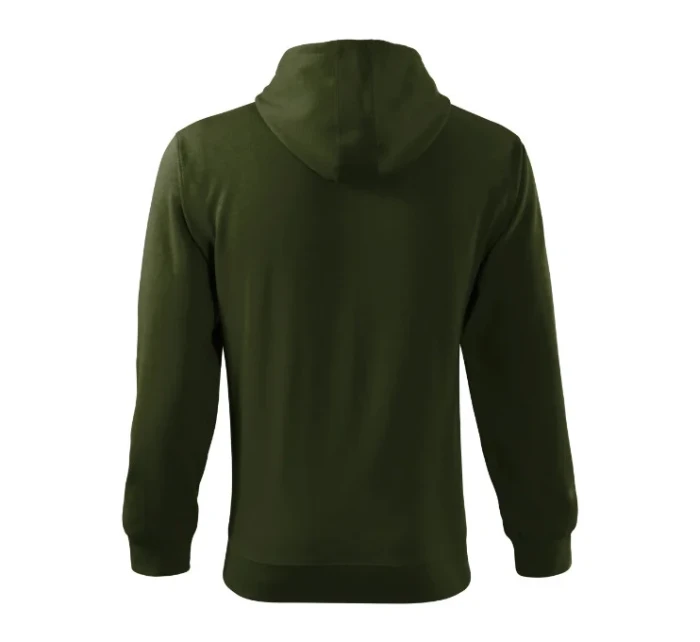 Trendy Zipper mikina pánská military