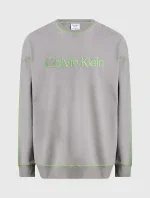 Pánská mikina NM2458E PET béžová - Calvin Klein