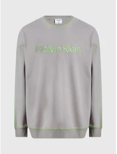 Pánská mikina NM2458E PET béžová - Calvin Klein