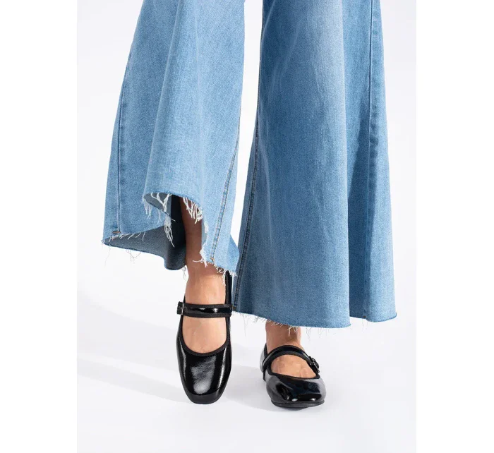 Originální baleríny dámské černé bez podpatku Originální baleríny dámské černé bez podpatku