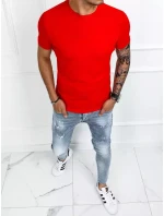 Pánské základní červené tričko Dstreet model 21964734 - FashionStreet Pánské základní červené tričko Dstreet model 21964734 - FashionStreet