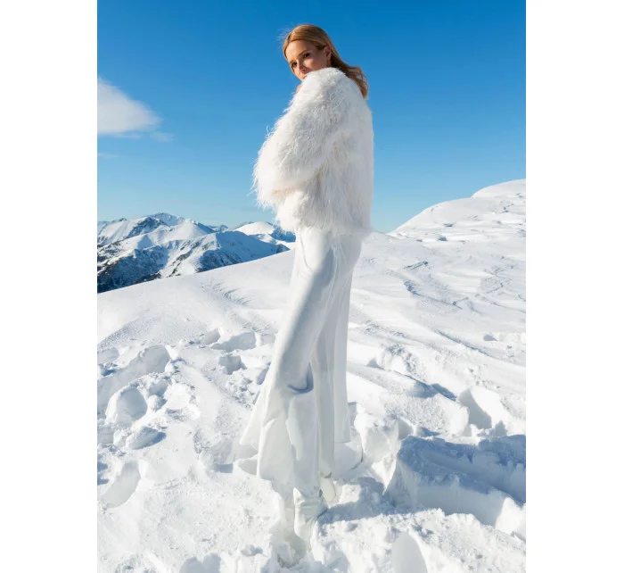 bunda v barvě ecru s podšívkou model 20840818 - Factory Price