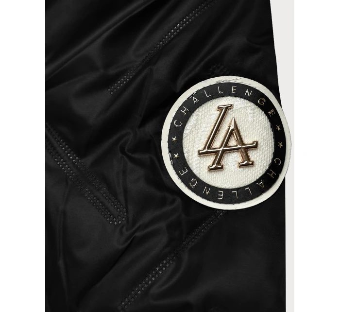 pikowana kurtka damska Goodlookin czarna model 22004206 - S'WEST pikowana kurtka damska Goodlookin czarna model 22004206 - S'WEST