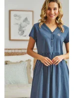Dámská těhotenská košile 5336 blue - Doctornap Dámská těhotenská košile 5336 blue - Doctornap