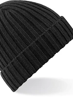 Beechfield B 465 Pletená čepice s manžetou "Chunky" 53.0465 black