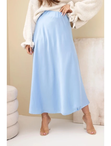 Sukně dámská viskózová model 21881417 modrá - K-Fashion Sukně dámská viskózová model 21881417 modrá - K-Fashion