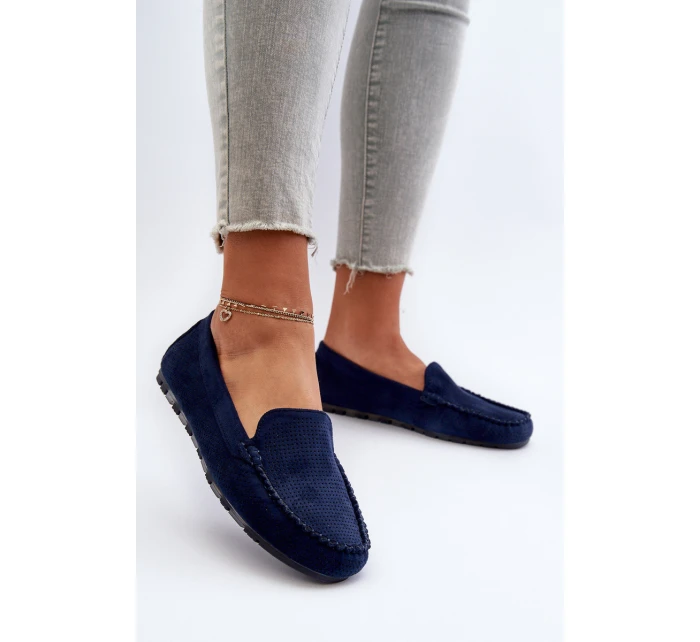 Dámské modré semišové mokasíny model 21653941 - Boto