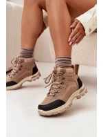 Dámské Trekingové Boty Big Star SS274095 Béžové Dámské Trekingové Boty Big Star SS274095 Béžové
