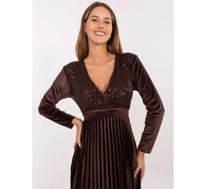 Sukienka IT SK model 21441157 ciemny brązowy - FPrice