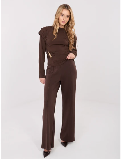 Kalhoty MJ SP H3061.03 tmavě hnědé