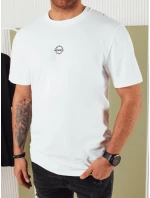 Pánské bílé tričko s potiskem Dstreet RX5457