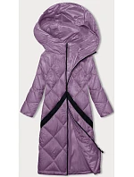 Růžová prošívaná dámská zimní bunda model 21245915 - Z-DESIGN Růžová prošívaná dámská zimní bunda model 21245915 - Z-DESIGN