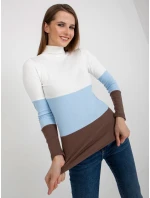 Dámská halenka RV BZ 8465 1.37P bílá a modrá - FPrice