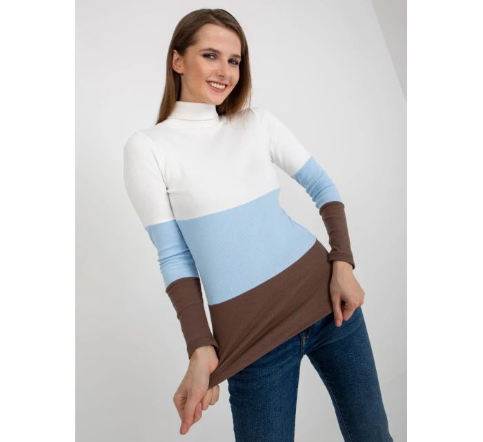 Dámská halenka RV BZ 8465 1.37P bílá a modrá - FPrice