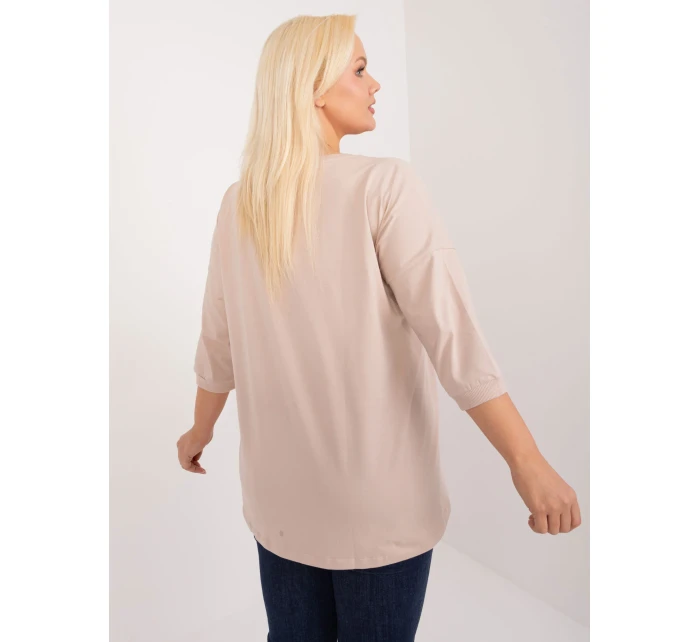 Bluzka RV BZ model 20080959 beżowy - FPrice Bluzka RV BZ model 20080959 beżowy - FPrice