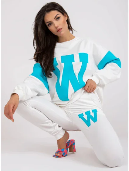 Tepláková souprava FA KMPL 7856.44P bílá a modrá - FPrice