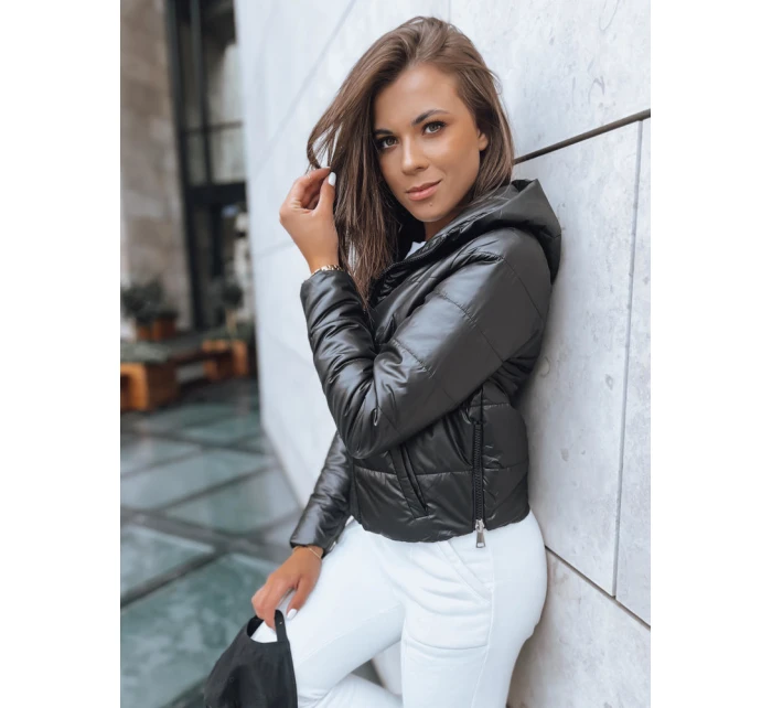 Dámská krátká prošívaná bunda SPORT HEVEN černá FashionStreet TY3710