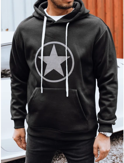 Pánská černá mikina model 21993054 - Dstreet