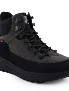 Šedé pánské kožené nepromokavé tenisky Rieker U0174-42