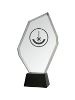 Trofeum szklane grawerowane z etui