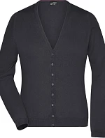 Daiber JN 660 Dámský pletený cardigan s výstřihem do V 02.0660 black